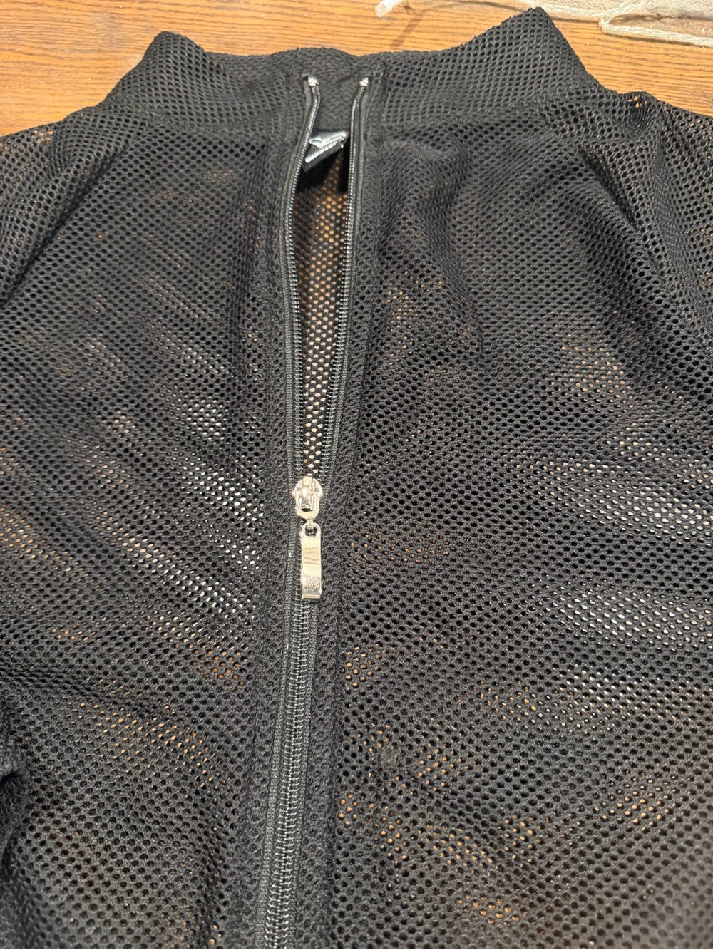 Windsor Black Mesh Zip-Front Cropped Jacket - Picture 2 of 6